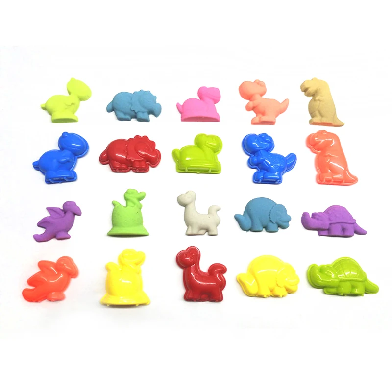8 шт. 6 см EVA динозавр замок песок слизи глина детская развивающая игрушка форма