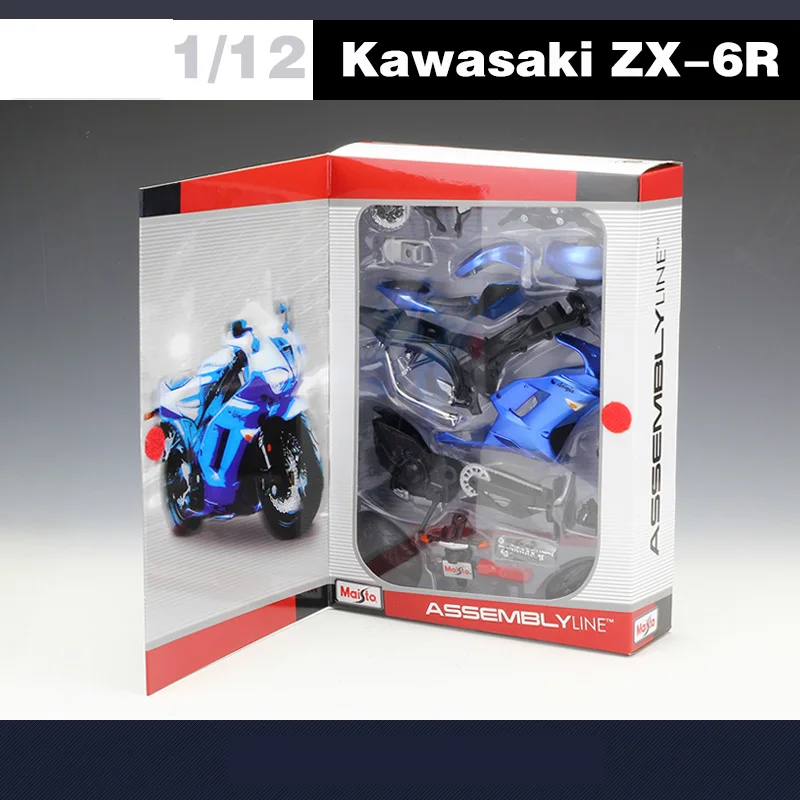 1:12 Maisto мотоцикл игрушки ниджа ZX-6R сплав мотоцикла двигатель в сборе здания Наборы