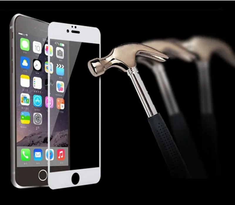 Закаленное стекло для iPhone X 8 7 6 6S Plus защита экрана с полным покрытием 5 5S SE