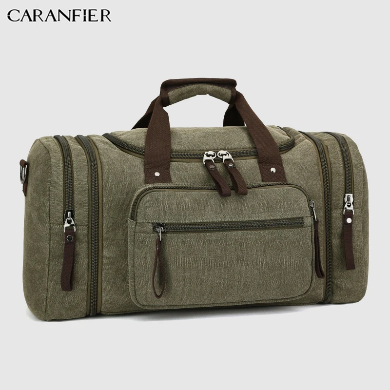 Green CARANFIER мужские повседневные дорожные сумки для скалолазания сумки на плечо холщовые сумки многофункциональные портативные складной багаж пакет - Цвет: Green