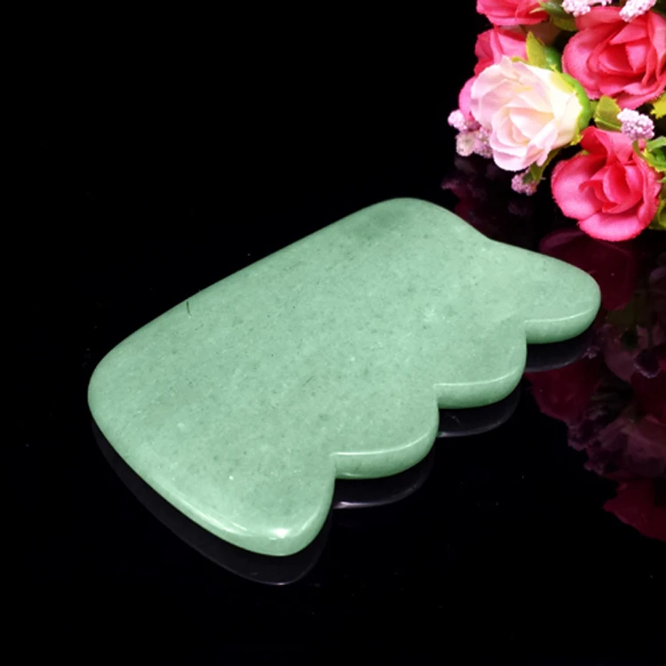 Нефритовая скраппинг пластина кусок выдувного песка инструменты для лица задняя