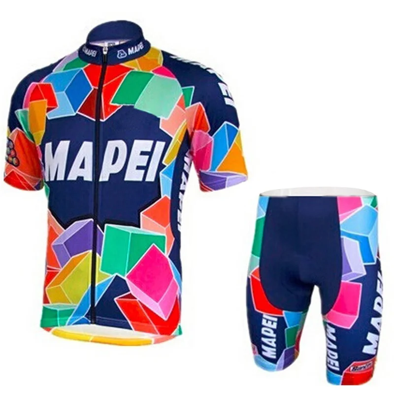 Новинка летний мужской костюм для велоспорта MAPEI короткий Ropa Ciclismo MTB велосипедная
