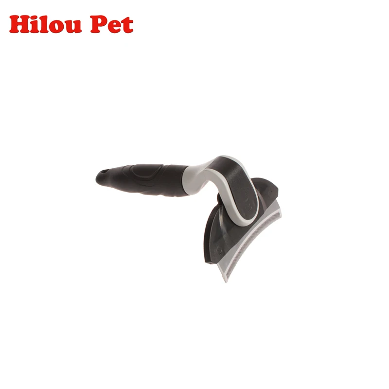 Собака Нержавеющая сталь изогнутые Расческа с лезвием Уход за лошадьми кисти