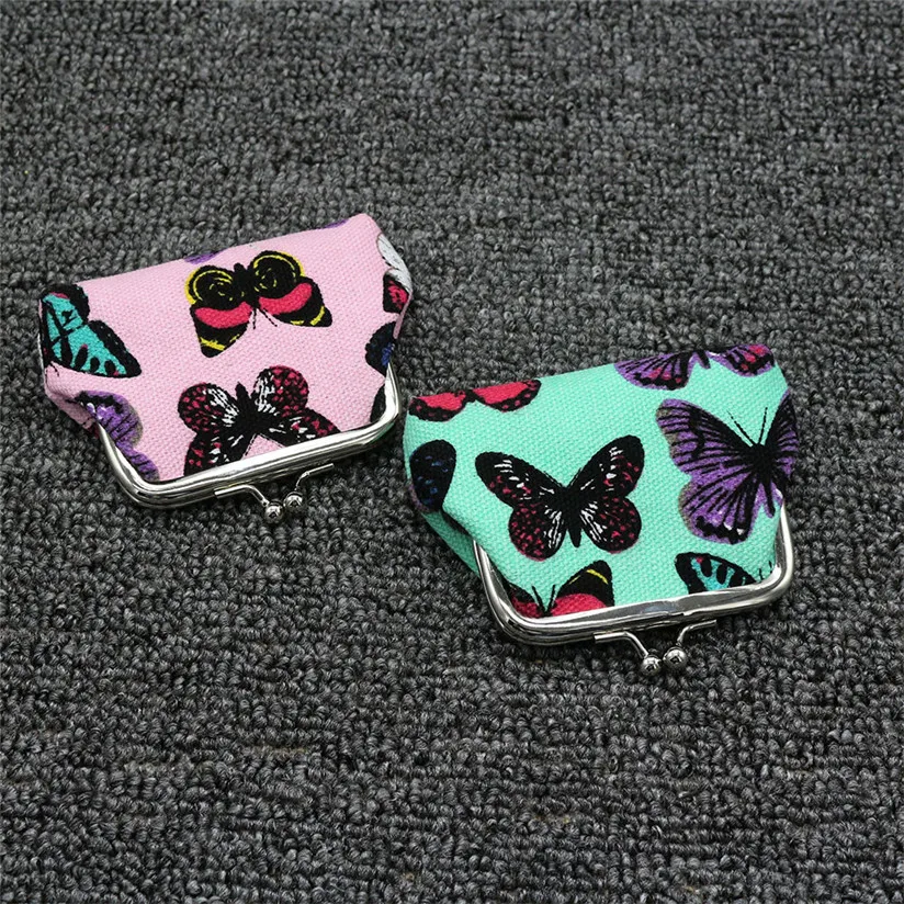 Женский маленький кошелек с бабочкой держатель для карт портмоне клатч сумка