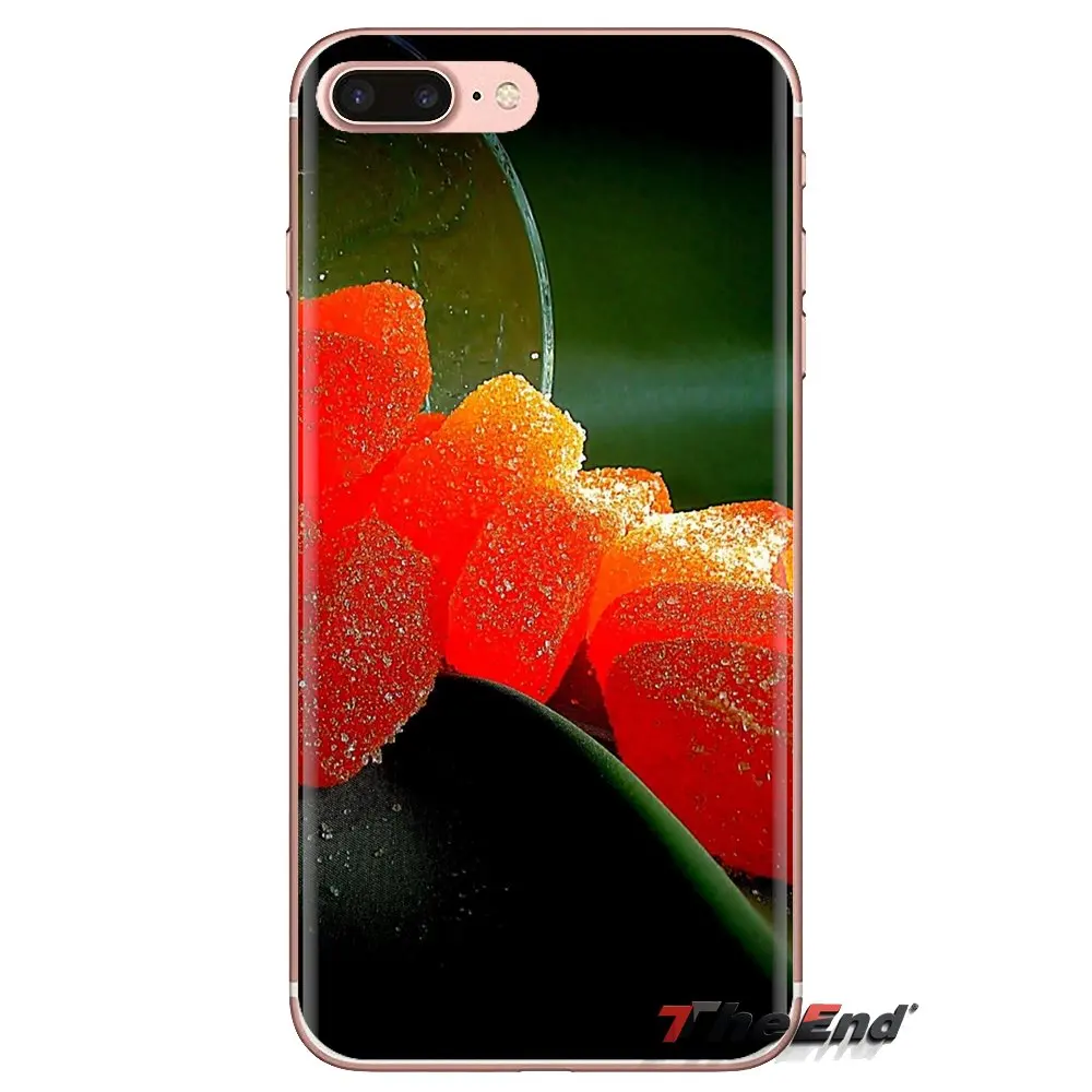 Пищевые обои мармелад для Samsung Galaxy A3 A5 A7 A9 A8 Star A6 Plus 2018 2015 2016 2017 прозрачные мягкие