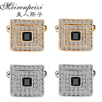 cufflinks for men women novelty classic crystal rhinestone cufflink for men shirt wedding gifts bling cz cuff links jewelry