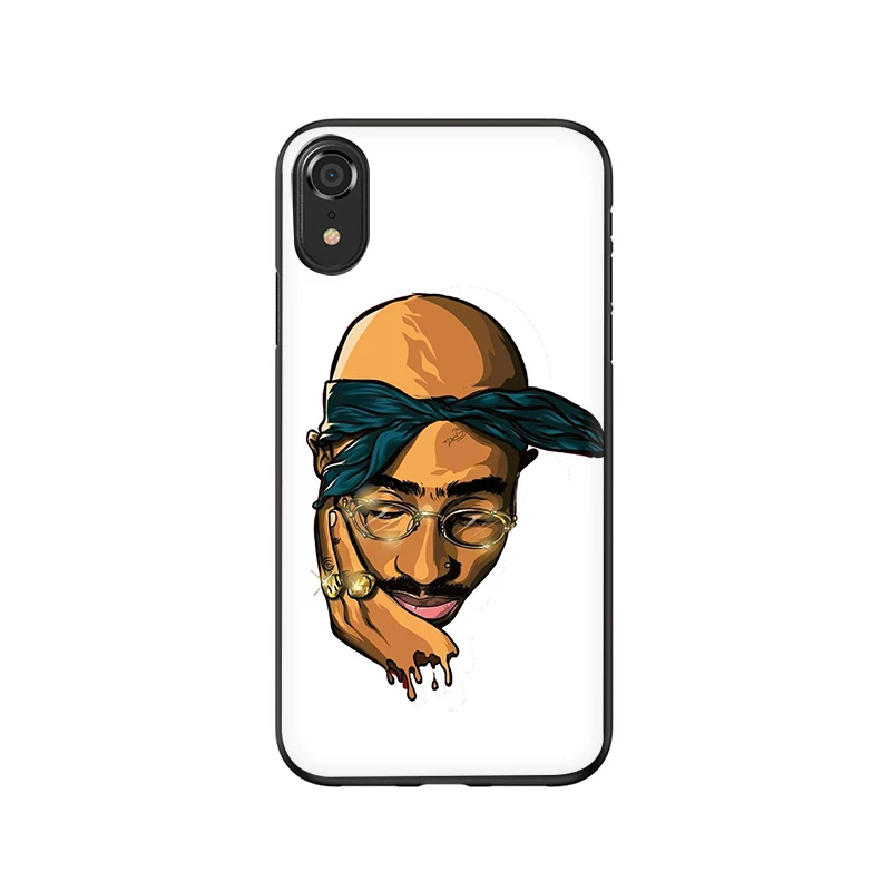 2Pac Tupac Amaru Shakur мягкий чехол для телефона iPhone 5 5S 6 6S Plus 7 8 Plus X XR XS 11 Pro Max - Цвет: B10