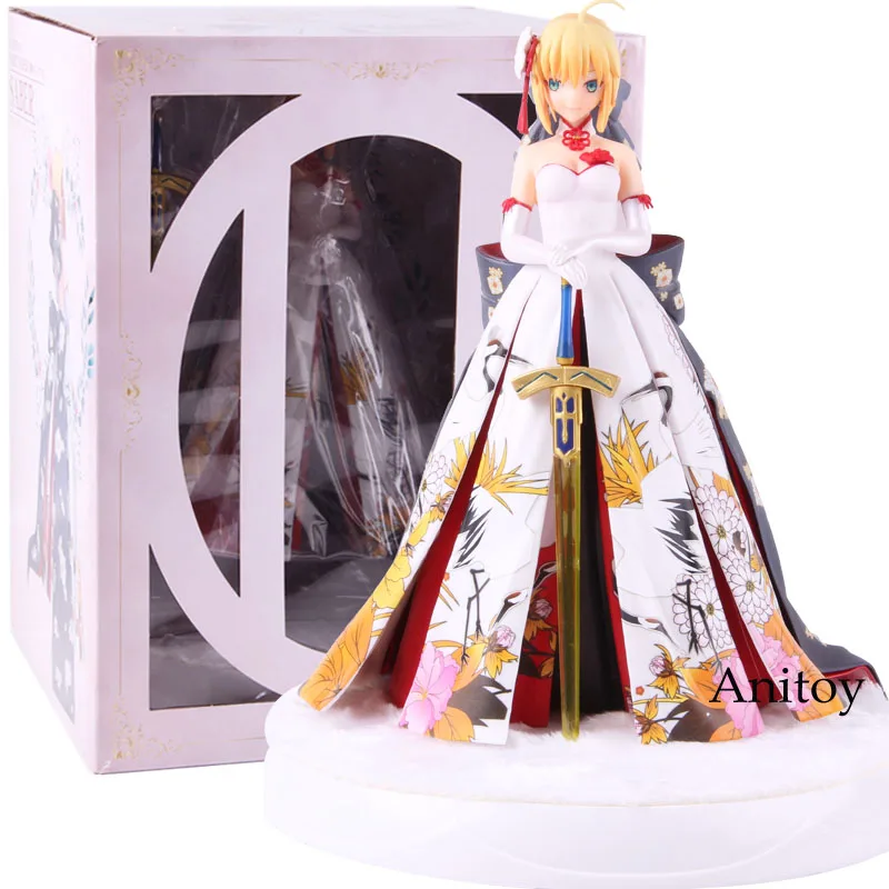 Платье-кимоно Fate Stay Night Saber Ver. ПВХ Fate фигурка Коллекционная модель игрушки