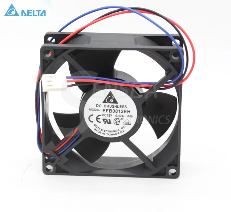 Для delta EFB0812EH-F00 FOO 8025 8 см 80 мм DC 12 В 0.42A 3-контактный корпус компьютера cpu Инверторные вентиляторы охлаждения сервера Для delta EFB0812EH-F00 FOO 8025 8 см 80 мм DC 12 В 0.42A 3-контактный корпус компьютера cpu Инверторные вентиляторы охлаждения сервера