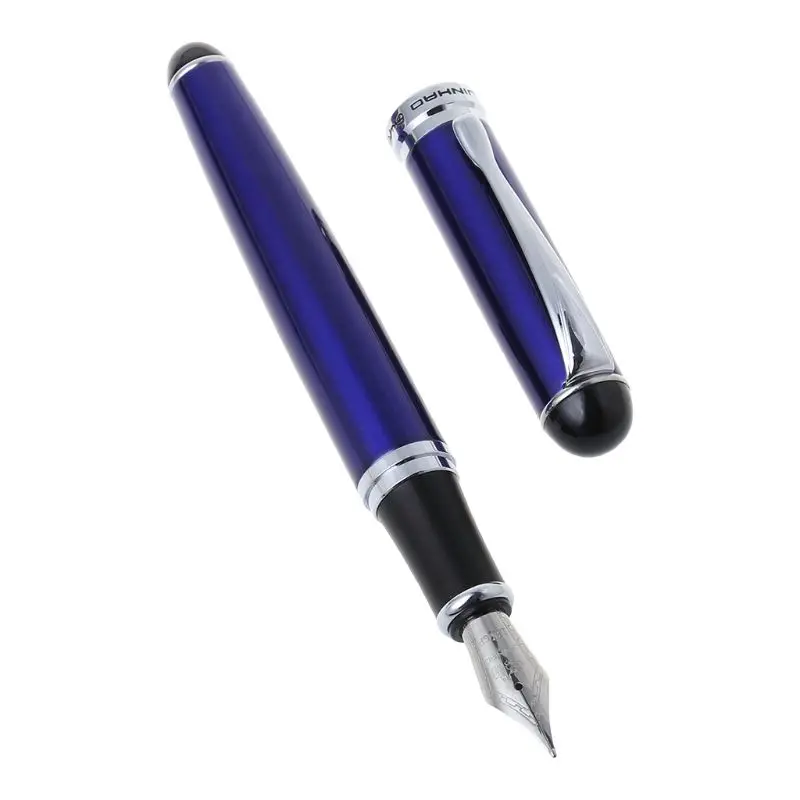 Синий Jinhao X750 роскошная мужская авторучка бизнес-Студенческая 0,5 мм дополнительный тонкий наконечник для каллиграфии офисный инструмент для письма - Цвет: Синий
