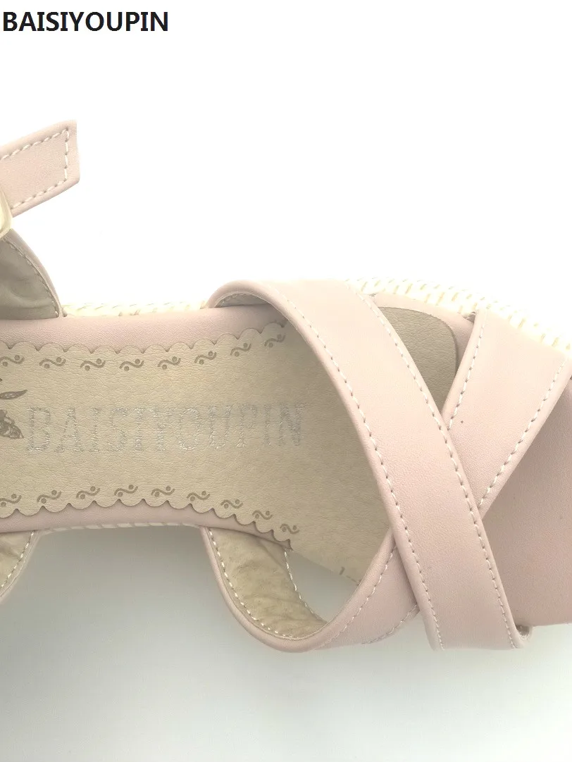 Новинка лета 2018 женские сандалии на очень высокой танкетке с губчатой подошвой