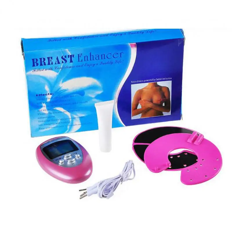 1set 2016 Electronic Nipple Vibrator Breast Enlargement Enhancer Massager Magic Cup Tens Muscle Massage Bra Fino Massageador |