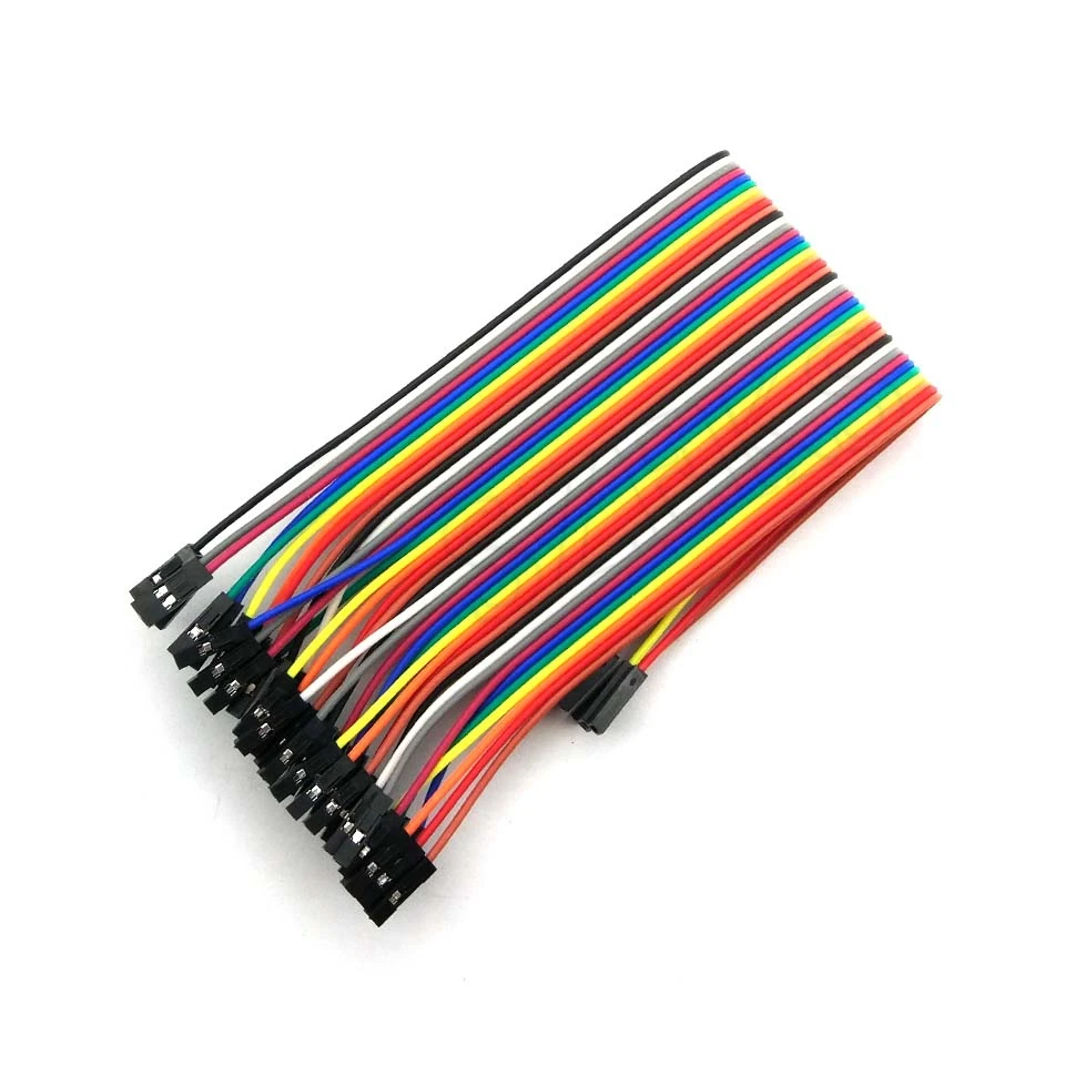 40pcs dupont cable jumper wire line F-F 1P-1P 10/20/30CM | Электроника