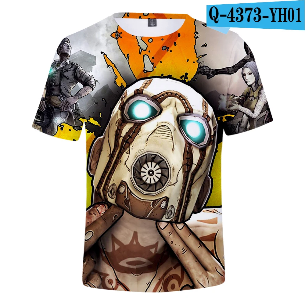 Лидер продаж Игра Borderlands 3 3D футболка модные летние детские костюмы с короткими рукавами футболка для отдыха 3D с цифровым принтом Новинка класса «Люкс», в стиле Харадзюку - Цвет: 2