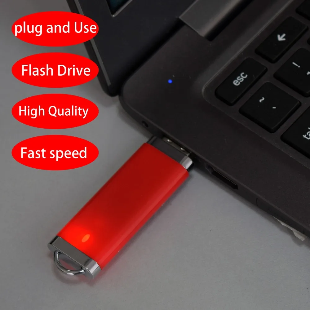 J-бокс USB флэш-накопители оптом 1 Гб 2 Гб 4 ГБ 8 ГБ 16 ГБ оперативной памяти, 32 Гб встроенной памяти, облегченный дизайн флэш-накопители скачок привод USB флеш-диск оранжевый 5 шт./упак