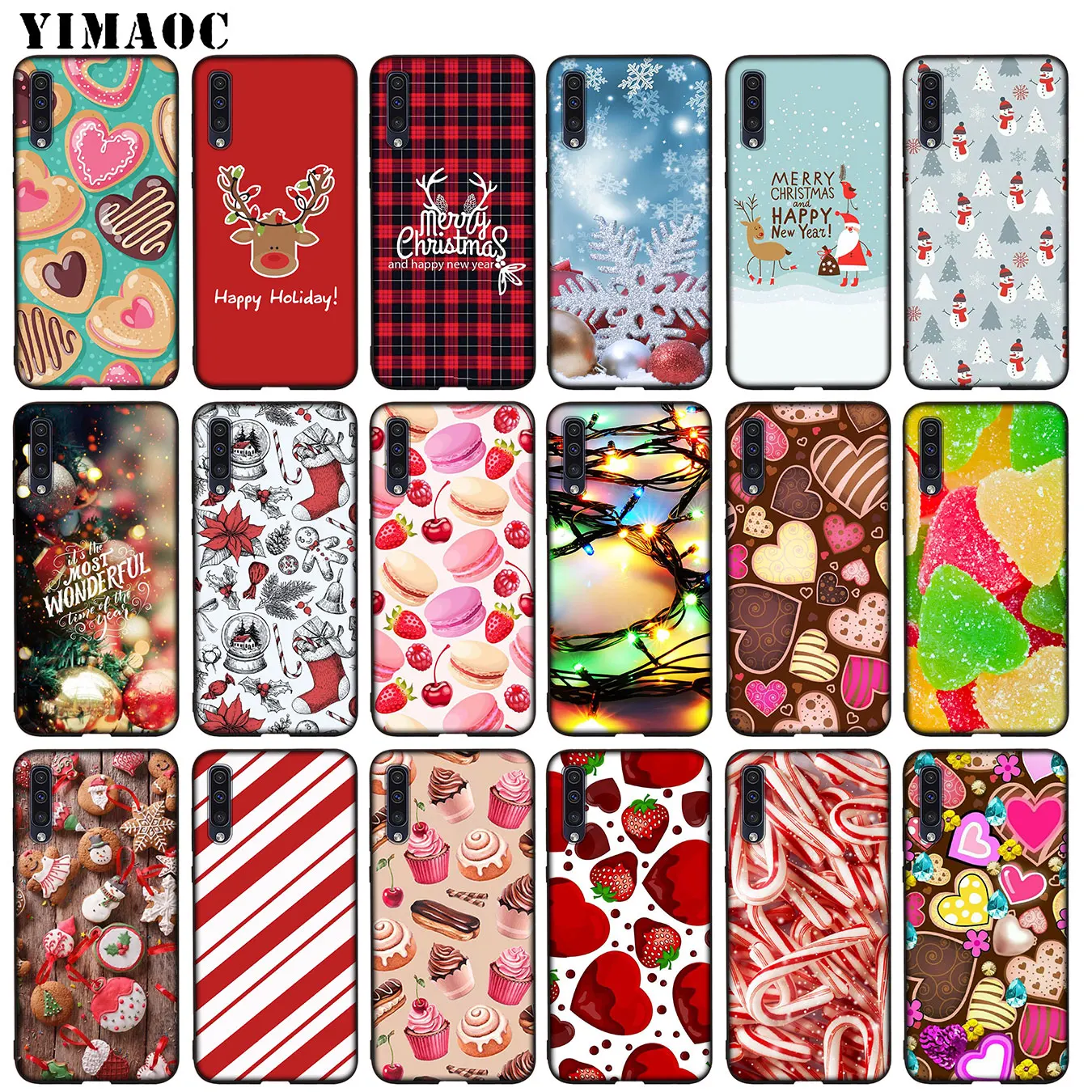 YIMAOC счастливый праздник конфеты Рождество Мягкий силиконовый чехол для Samsung Galaxy