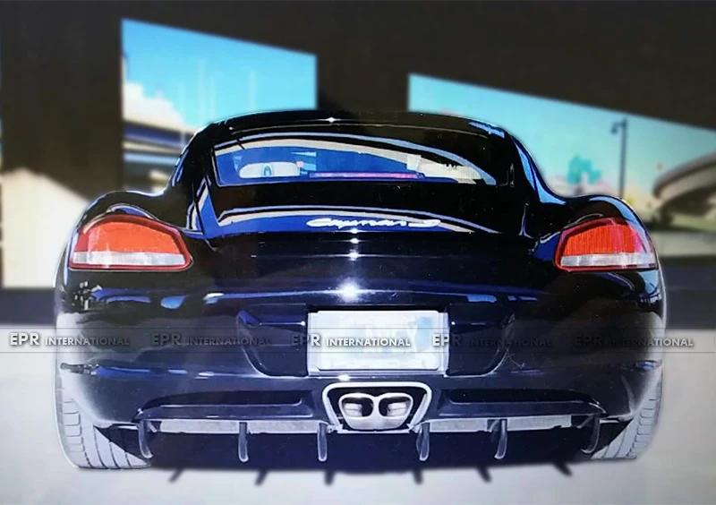 Для Porsche 06-12 Cayman 987 Boxster S FRP стекловолокно EPA стильный задний диффузор с поддоном внешние аксессуары автомобильный Стайлинг