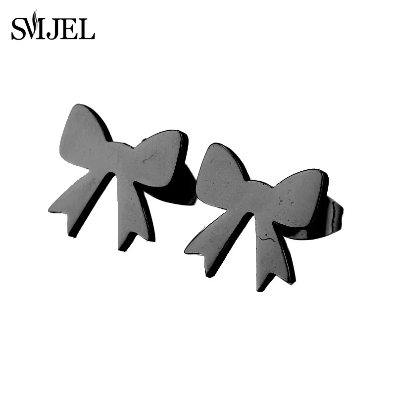 Женские серьги гвоздики SMJEL милые корейские из нержавеющей стали для женщин