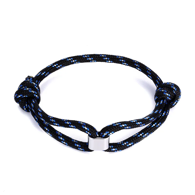 Hot Sale New Simple Adjustable Color Rope Bracelets Men Women Charm High Quality Survival woven Bracelet Male Wrap Pulseras | Украшения и