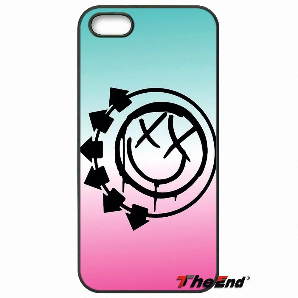 Чехол для телефона Blink 182 Smiley Face Punk Rock Band с логотипом iPhone X 4S 5 5C SE 6 6S 7 8 Plus Samsung Galaxy Grand