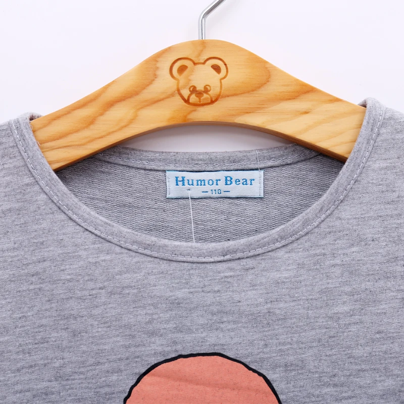 Humor Bear Мод на гриле льда комплект одежды крем Брендовая одежда для девочки детская одежда устанавливает футболка и шорты 2шт костюмы детский костюм