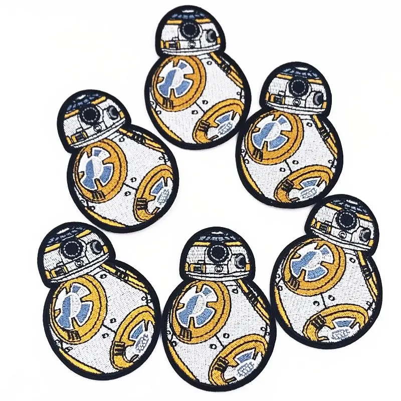 Новая упаковка 6 шт. Звездные войны робот железо вышитая одежда нашивки для