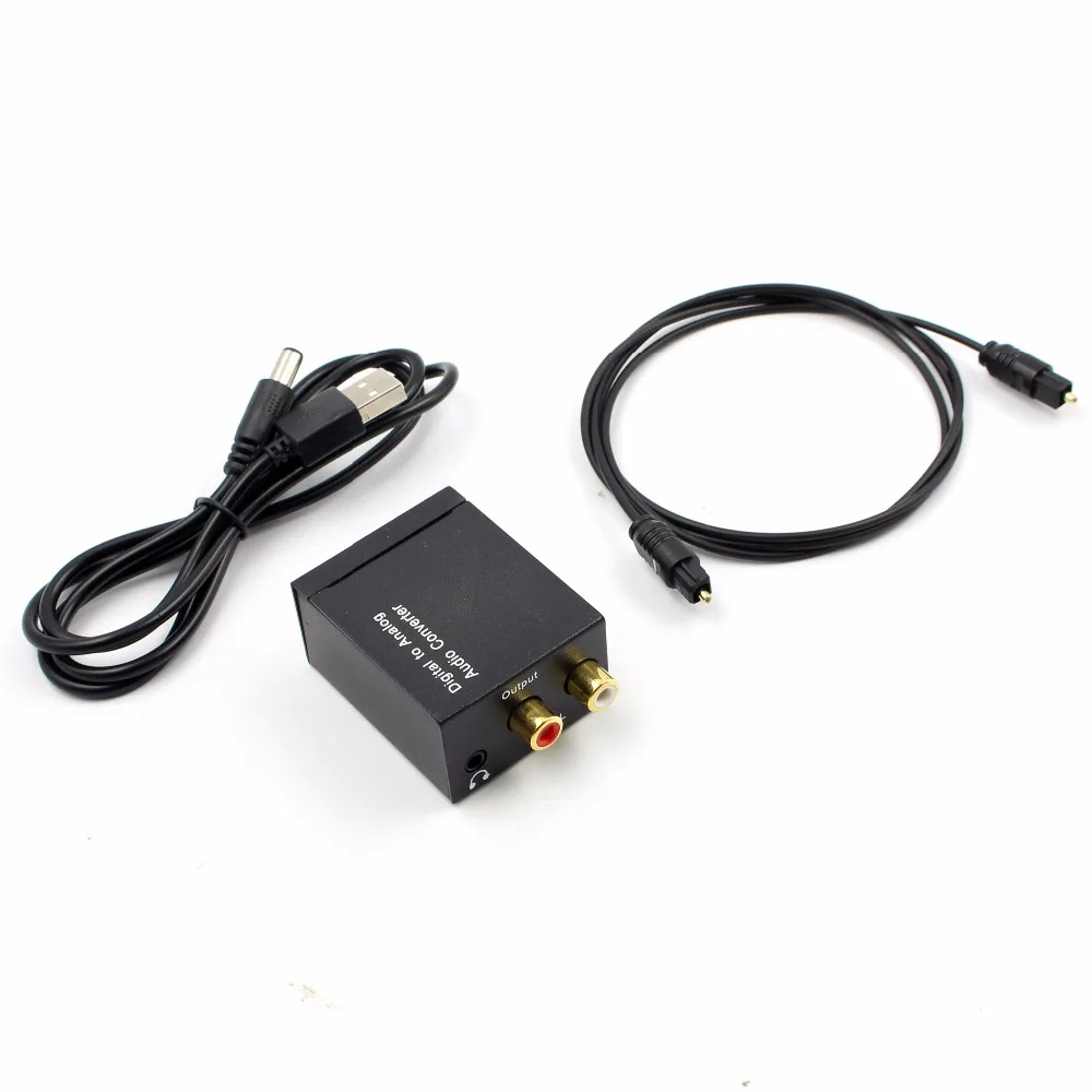 

Top Deals Digital to Analog Audio Converter Amplifier Decoder Optical Fiber Coaxial Signal to Analog Stereo Audio Adapter 3.5M