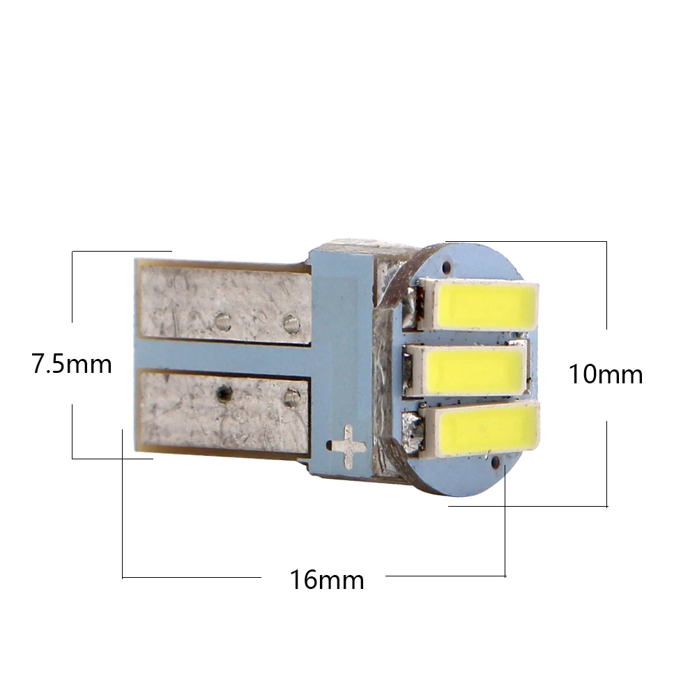 YM E-Bright 500 шт./лот T10 194 168 7014 3SMD печатная плата авто 3 светодиодные фонари заднего