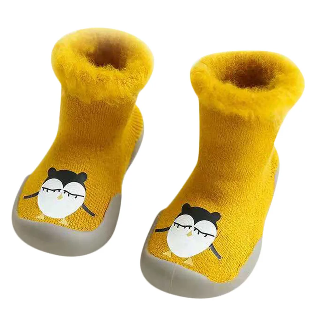 Yellow Носки для малышей носки с героями мультфильмов для новорожденных хлопковые нескользящие носки-тапочки высокого качества для малышей нескользящие носки для малышей# T869 - Цвет: Yellow