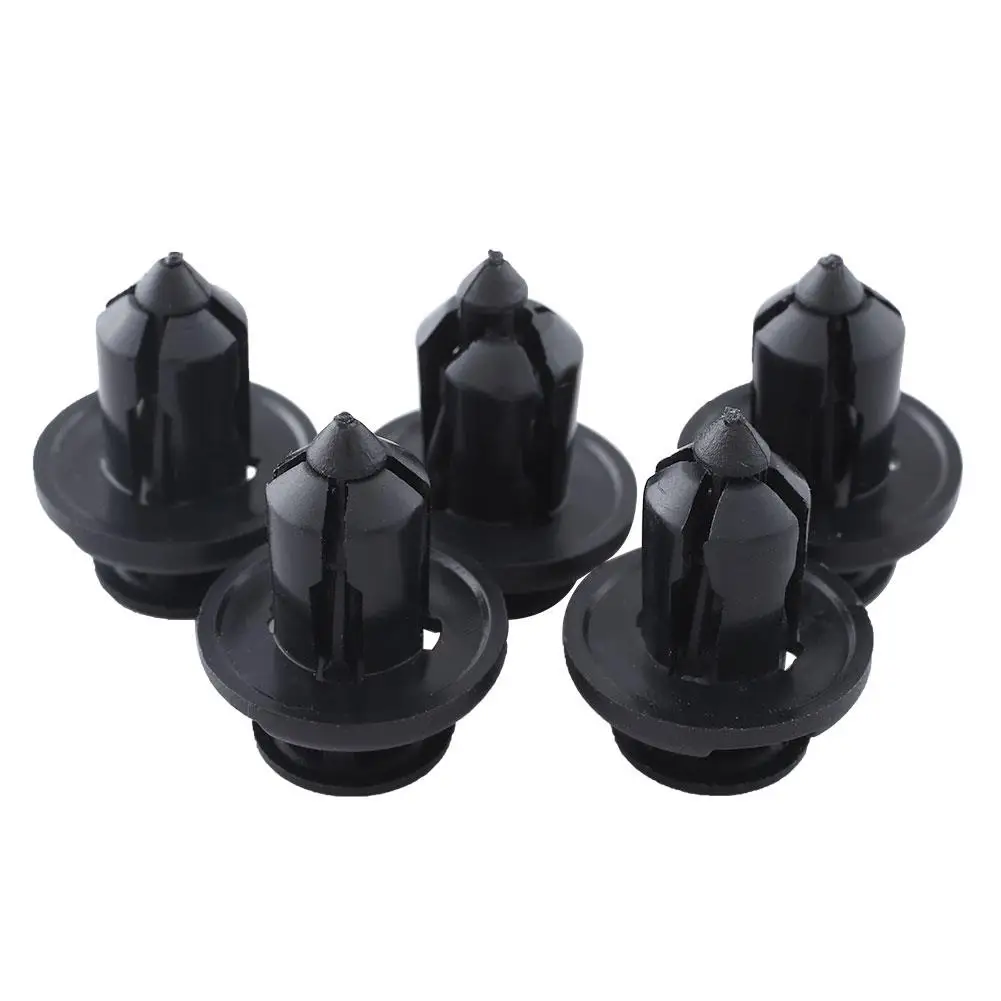 100Pcs Black Plastic Rivets Retainer Clips Car Fender Fits For Honda AUDI | Автомобили и мотоциклы