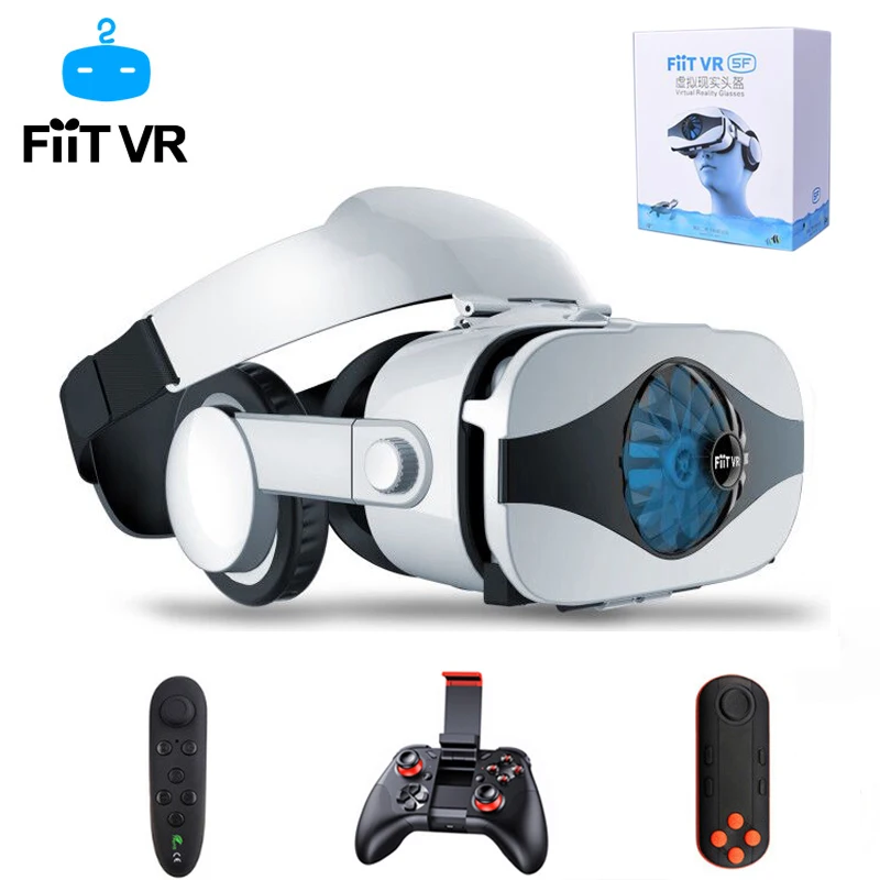 Fiit 5F шлем VR 3D очки виртуальной реальности мини Google Cardboard гарнитуры BOBO для 4 6 дюймов