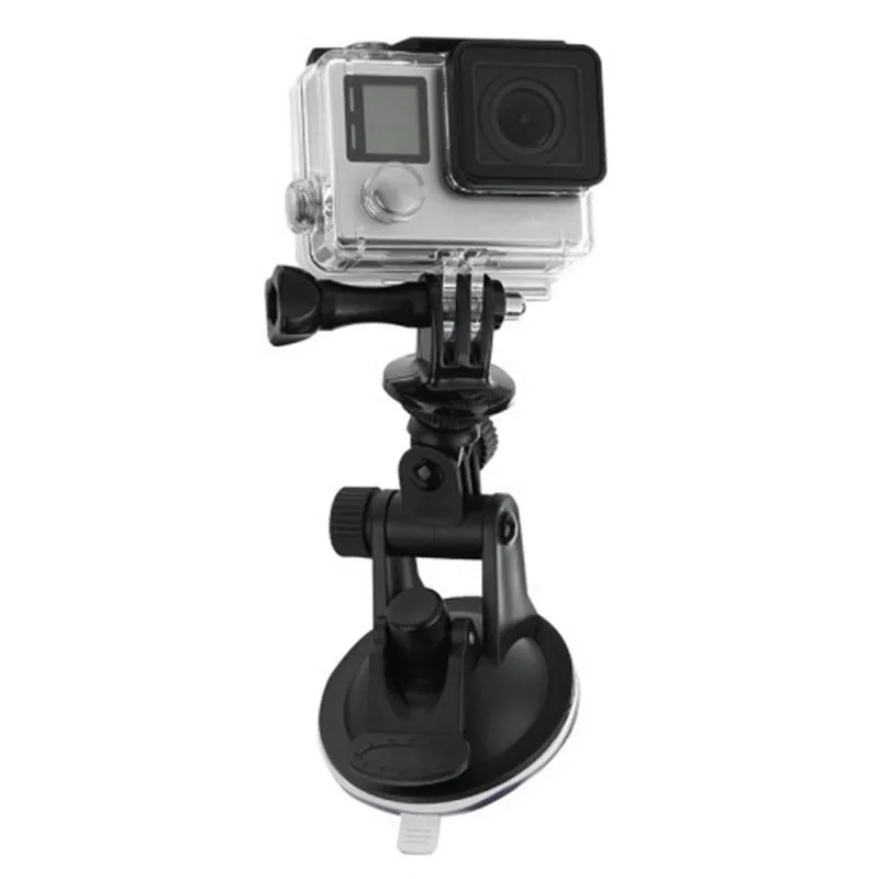 Для спортивной экшн-камеры Go Pro аксессуары Автомобильная присоска-держатель Камера переходник крепежа штатива монопода с винтовым зажимом для экшн-Камеры Gopro Hero 4 Sjcam Sj4000 M10
