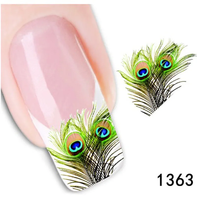 Addfavor 38 Простыни Детские переноса воды Дизайн ногтей Стикеры цветок французский