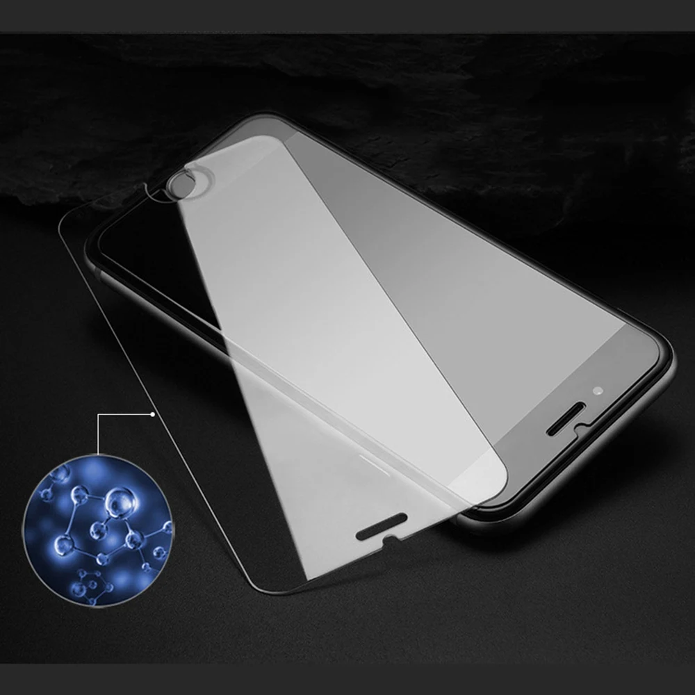 2 шт. закаленное стекло для iPhone 8 7 6 Plus SE Xs MAX жесткая защита стеклянная пленка X 5s 6s Xr