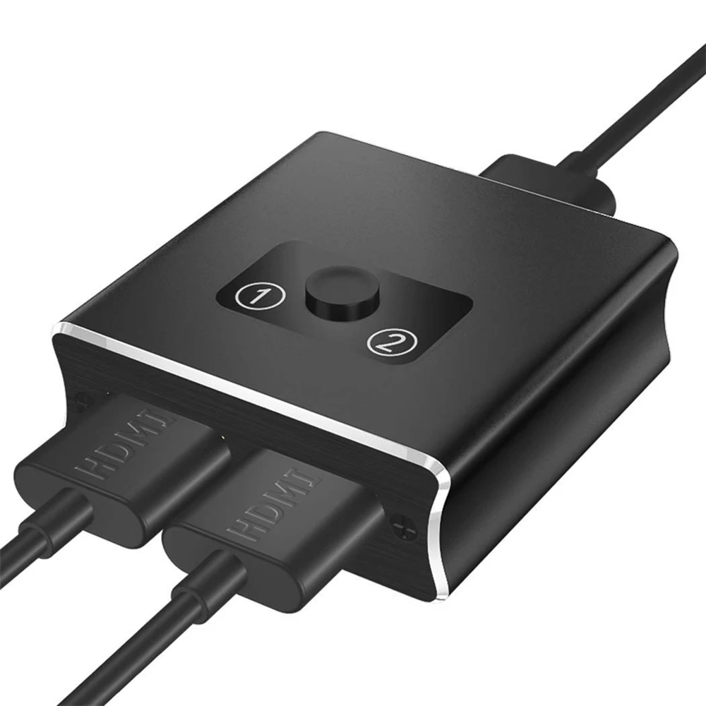1x2 HDMI двунаправленный коммутатор Поддержка HDMI 2,0 HDCP 2,2 UHD 4K 2x1 HDMI переключатель концентратор коробка для Apple tv, XBox, PS3, PS4 HD tv