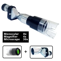 mini pocket 8x20 silver monocular telescope mini monocular with magnifying hood mini microscope telescopemagnifiermicroscope