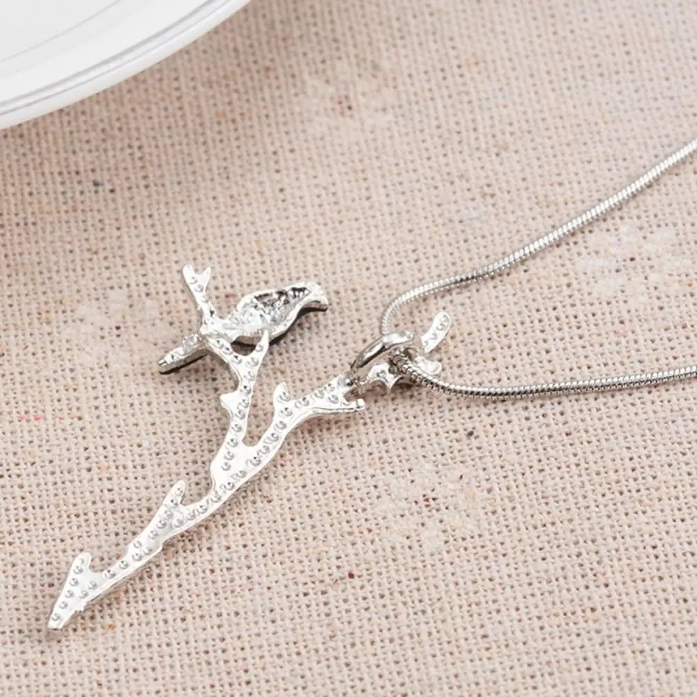 1 Pair Fashion Personality Branch Black Bird Pendant No Necklace Vintage Cute Animal Collar Colar Women Jewelry | Украшения и