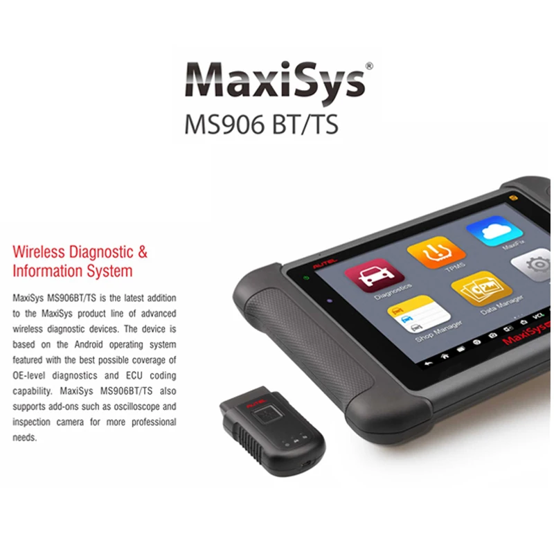 Autel MaxiSys MS906TS Новый добавить TPMS антенный модуль бесплатное онлайн обновление