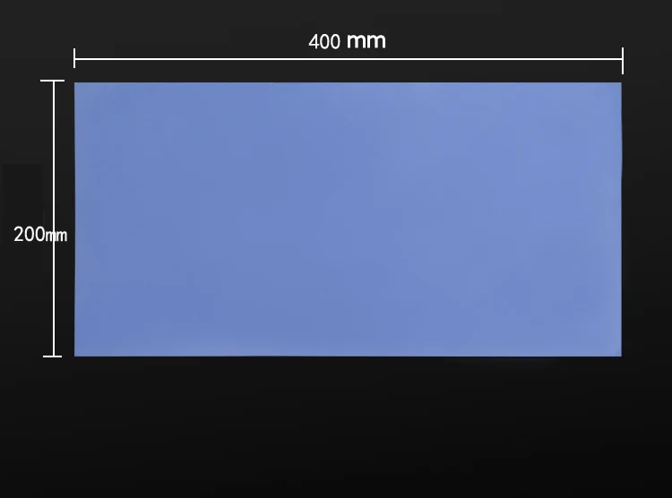 200*400*1MM blue insulation 4.0W/m.k High thermal conductivity silica film soft easy to cut for Video card CPU IC | Обустройство дома