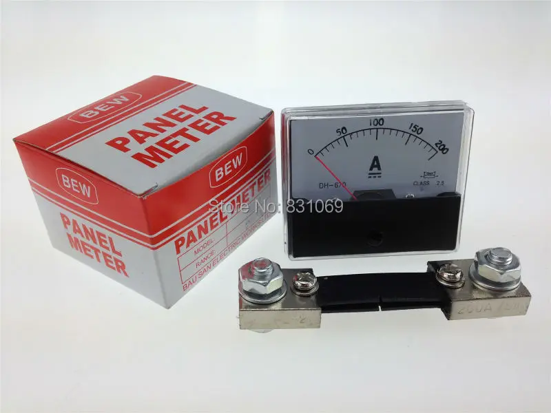 Новинка 1 шт./лот DH670 DC 0 200A + шунт фотопанель измеритель тока амперметр|ammeter dc|ammeter
