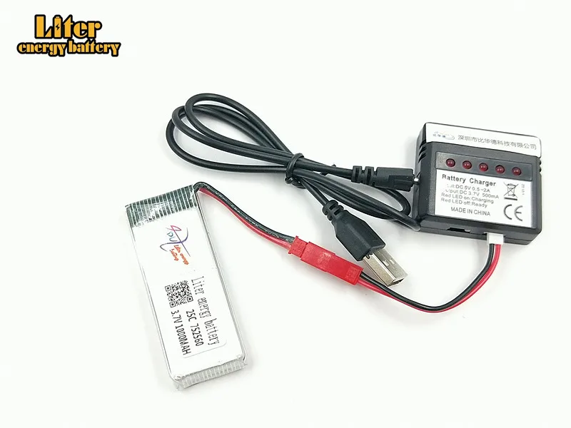 3 7 V 1000mah 752560 30c для 8807 8807w A6 A6W Rc Quadcopter запасные части 5in1 баланс зарядное устройство