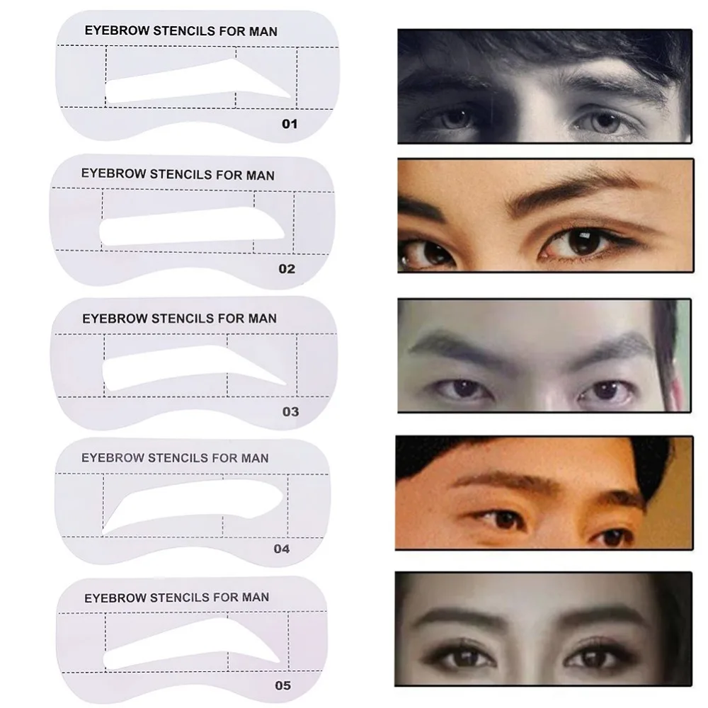 10 шт./компл. трафарет для бровей набор формирования шаблон макияжа косметических