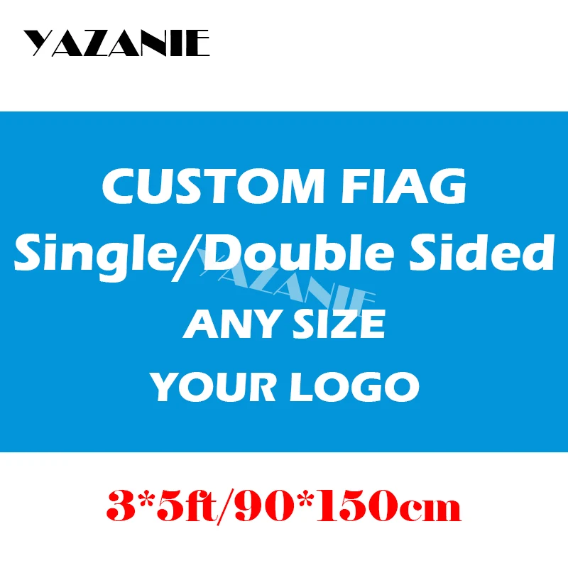 Флаг YAZANIE 90х150 см 120 г 100D полиэстер ткань печать флаг и баннер с люверсами любой
