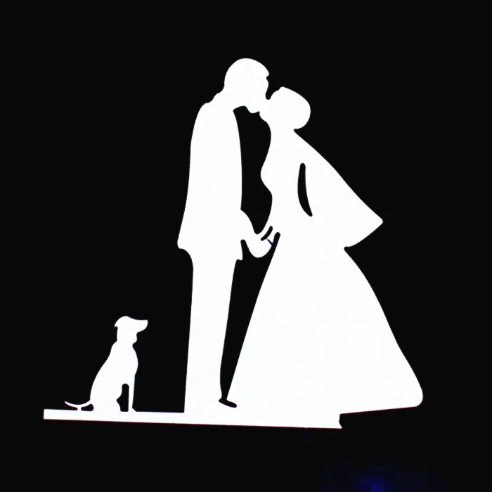 H105 Cake Topper Топпер для торта жениха и невесты свадебные украшения Mr Mrs Топпер для торта Золотой Топпер для кекса вечерние сувениры Топпер для свадебного торта - Color: H105 Cake Topper