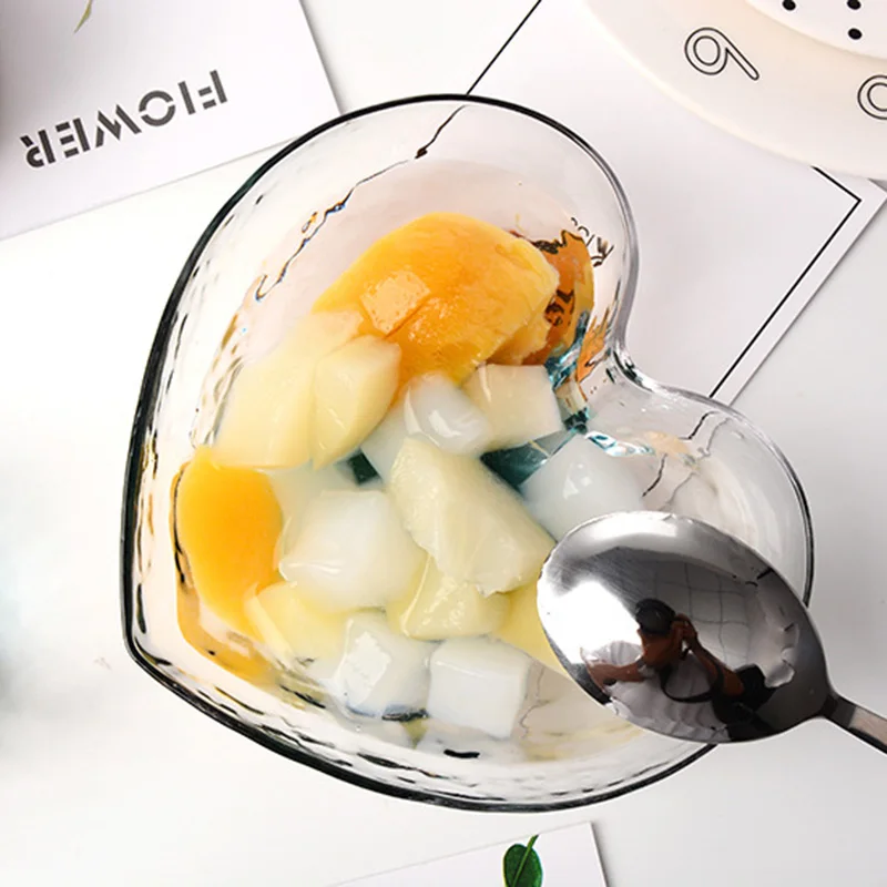 Высококачественные стеклянные миски фруктовый салат прозрачная Хрустальная