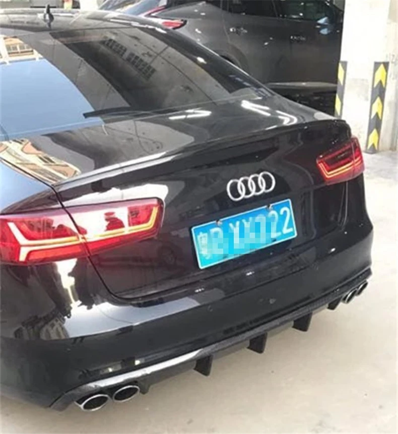 Задний спойлер из углеродного волокна для Audi A6 C7 2012 2013 2014 2015 2016 высокое качество