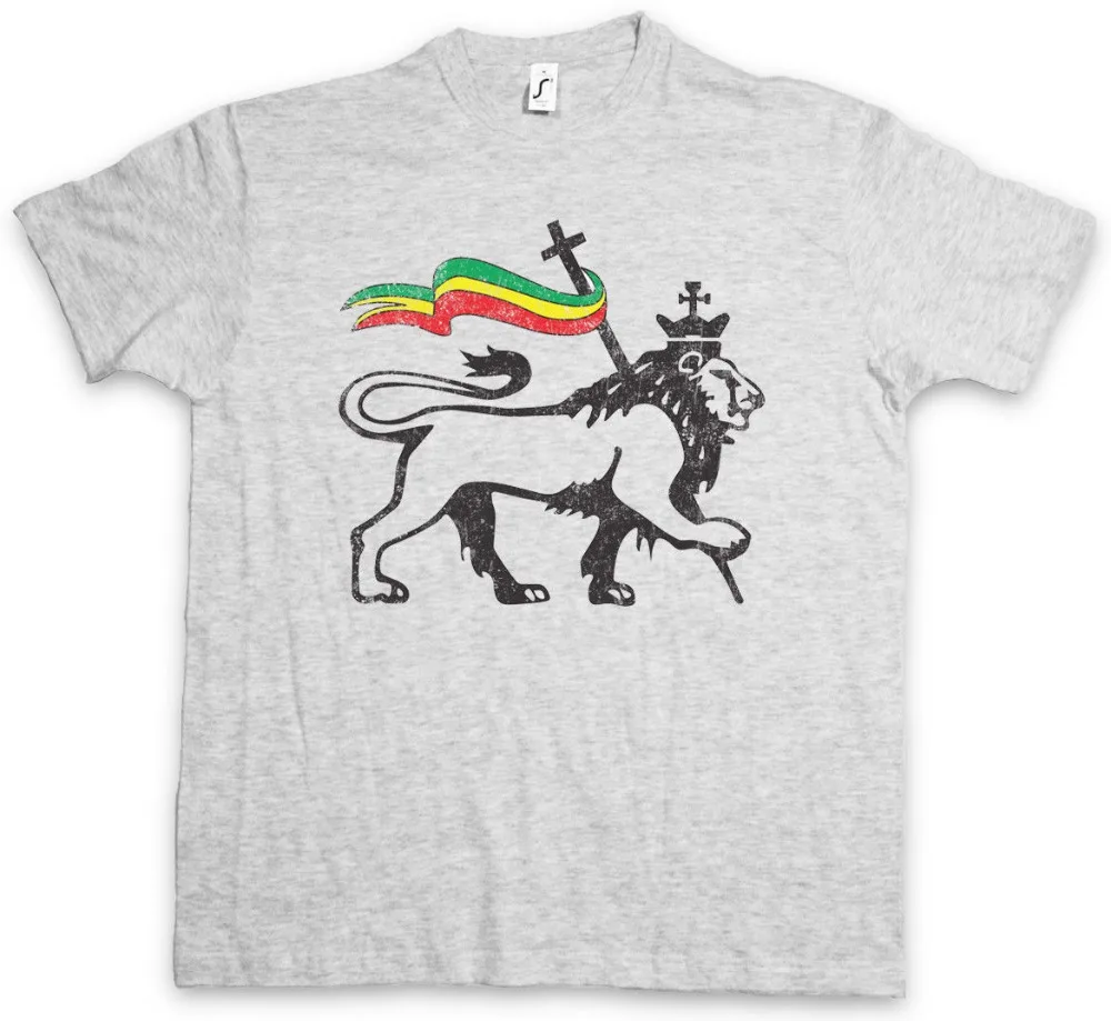 

Lion of Judah Ii T-Shirt Bob Rasta Reggae Marley Jamaica Rastafari Irie Ska Lion 2019 Summer T Shirt Men New High Quality