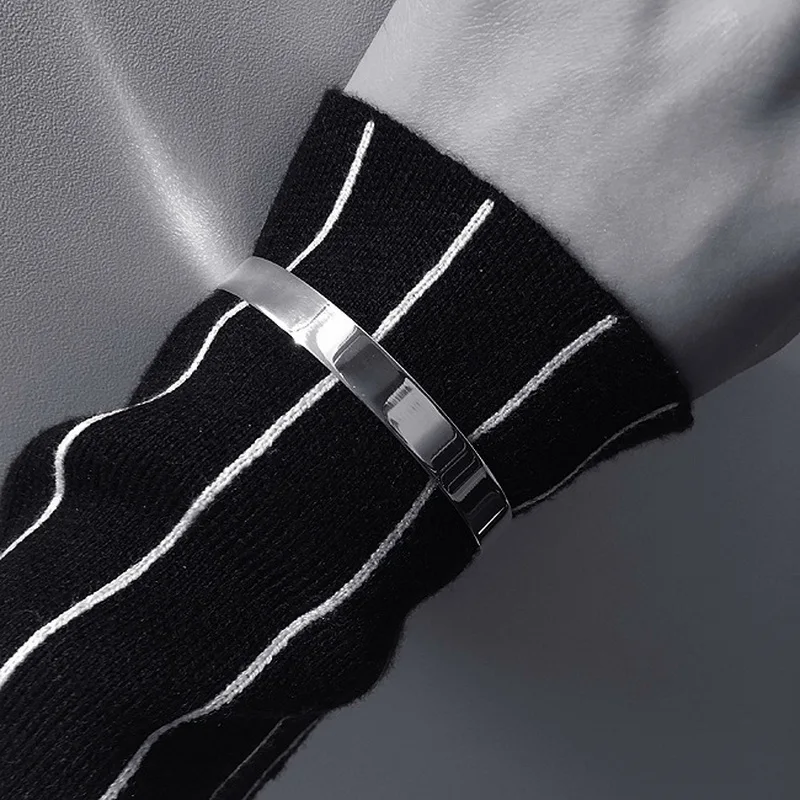 Браслет женский гладкий из 100% серебра 925 пробы|925 sterling silver bangle|sterling banglesterling designer