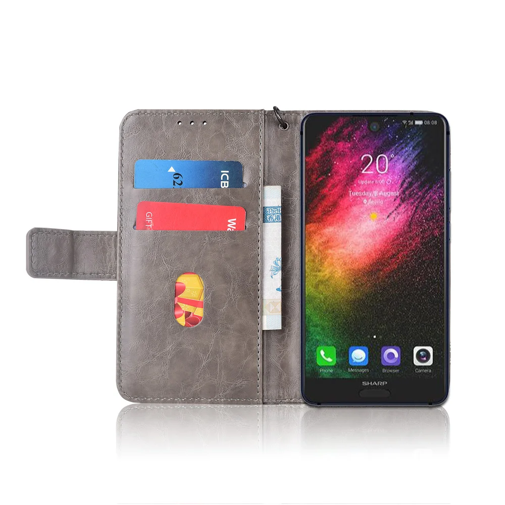 Кожаный чехол-книжка для Sharp Aquos S2 Fundas с цветочным принтом 100% специальный