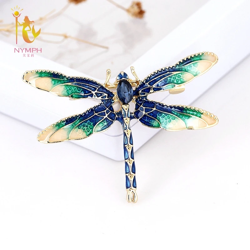 [Нимфа] Fine Jewelry Стрекоза циркон брошь простой и стильный Броши бренд класса люкс